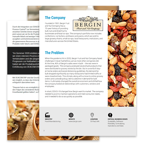 Case Study: Bergin Fruit and Nut Company