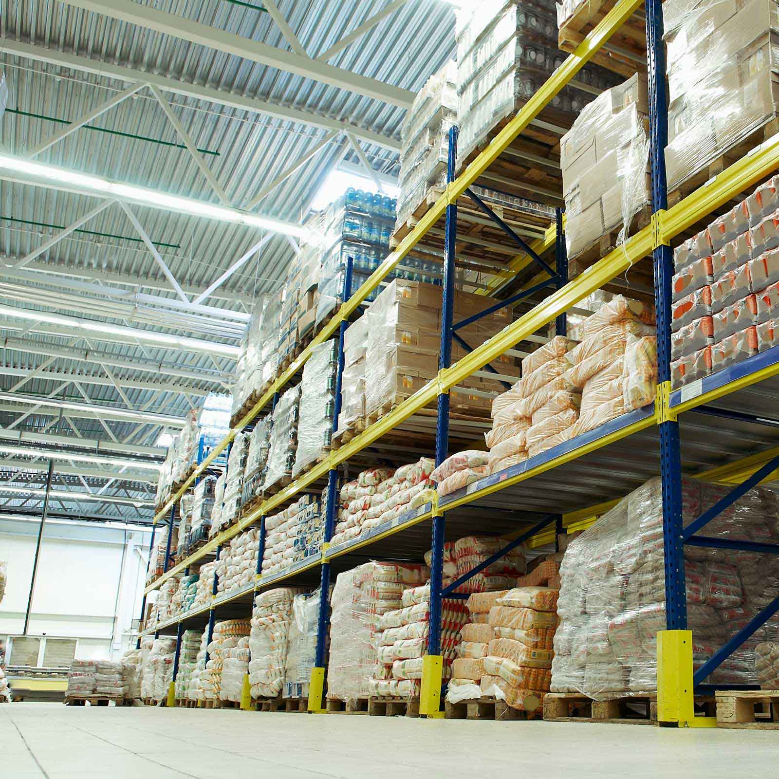 A warehouse of food ingredients