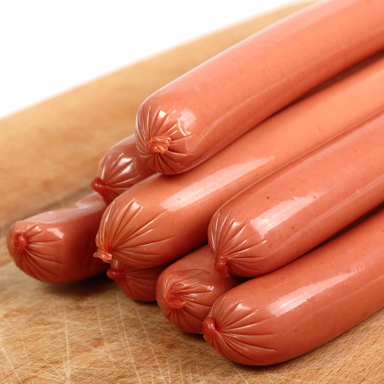 A stack of hot dogs