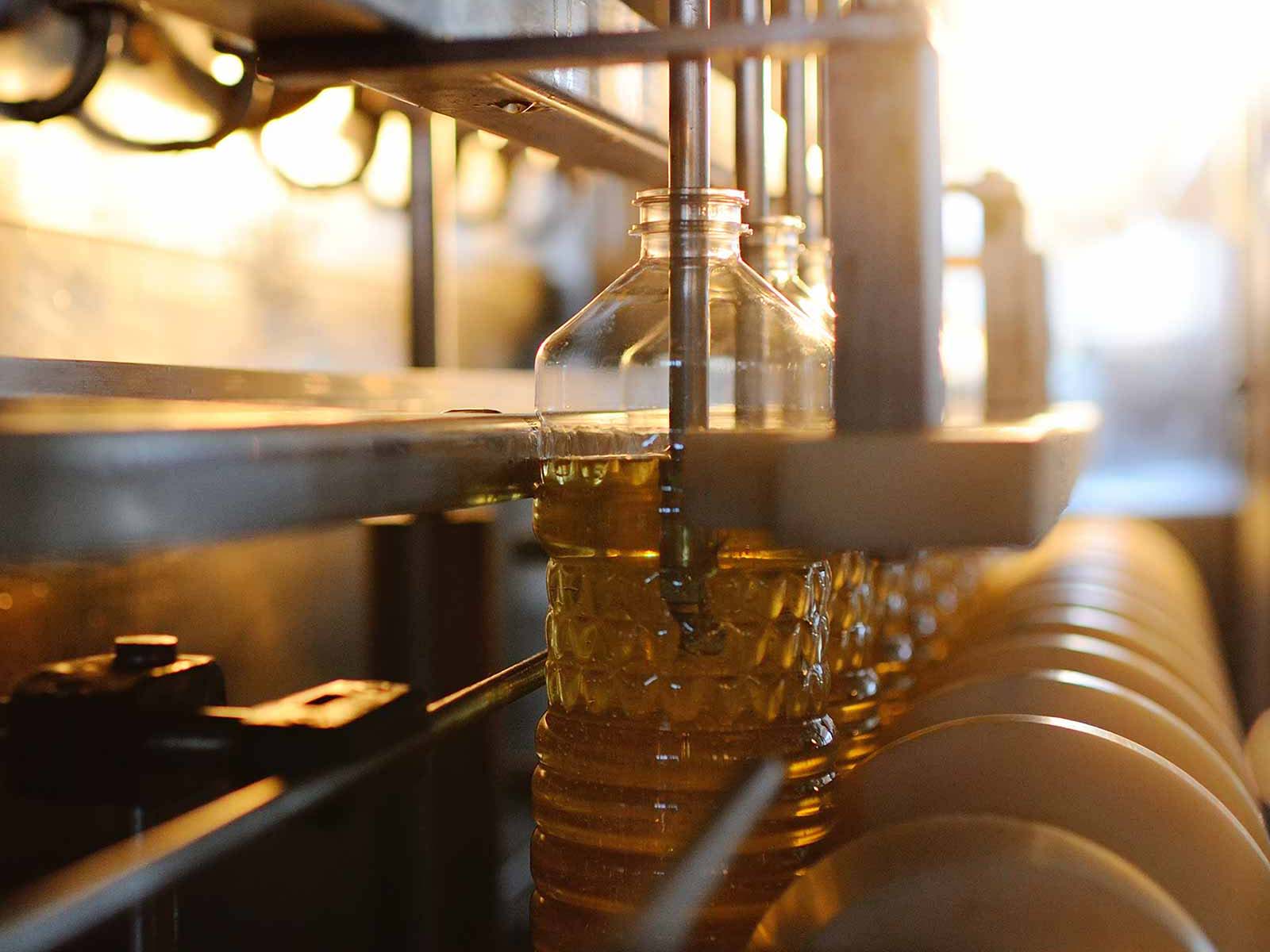 Bottle filling production line