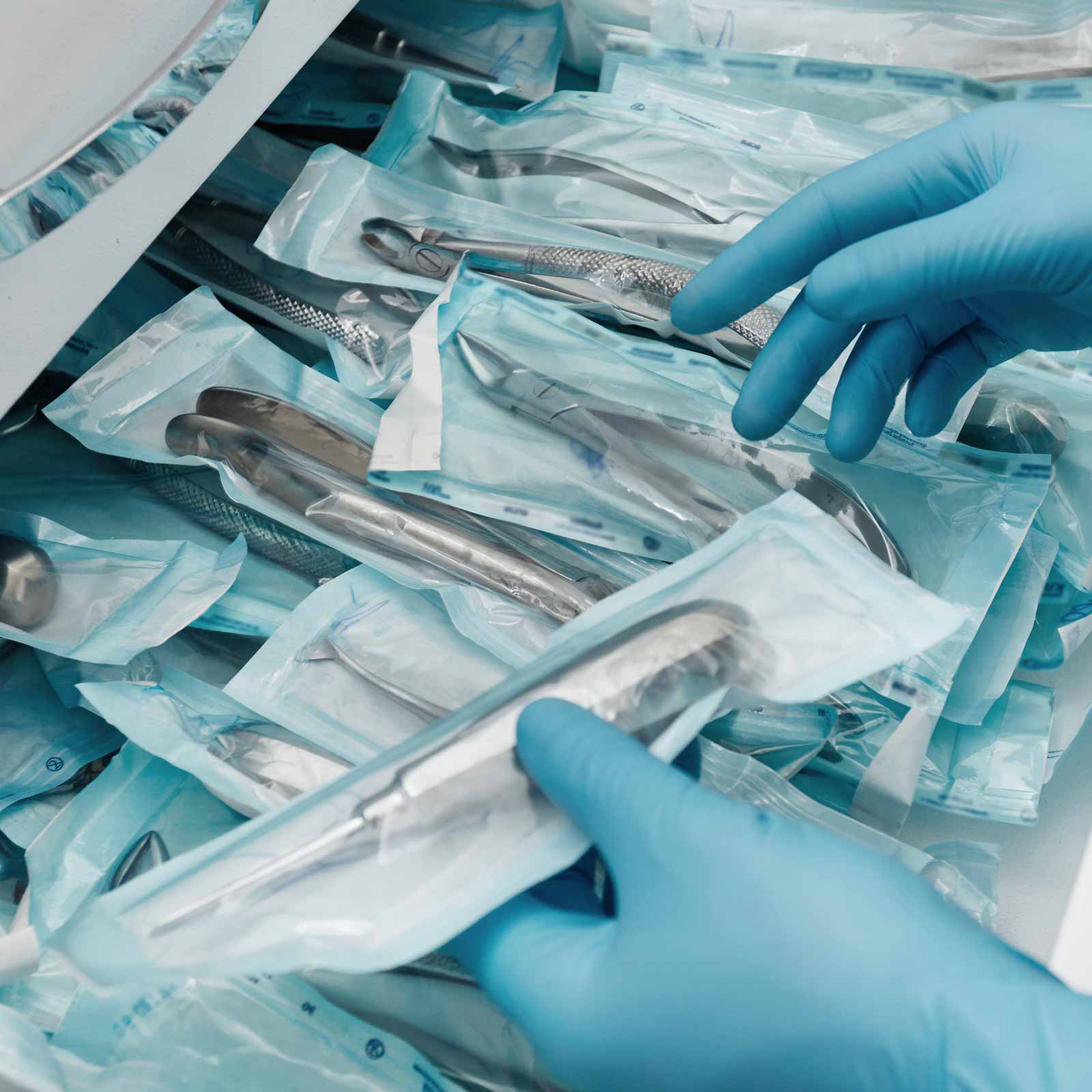 Manufacturing sterile disposable instruments.